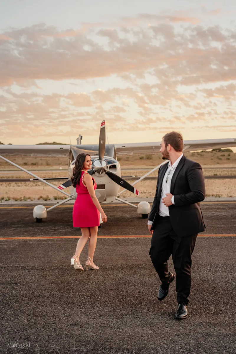Pre-wedding shoot Perth, couple laughing