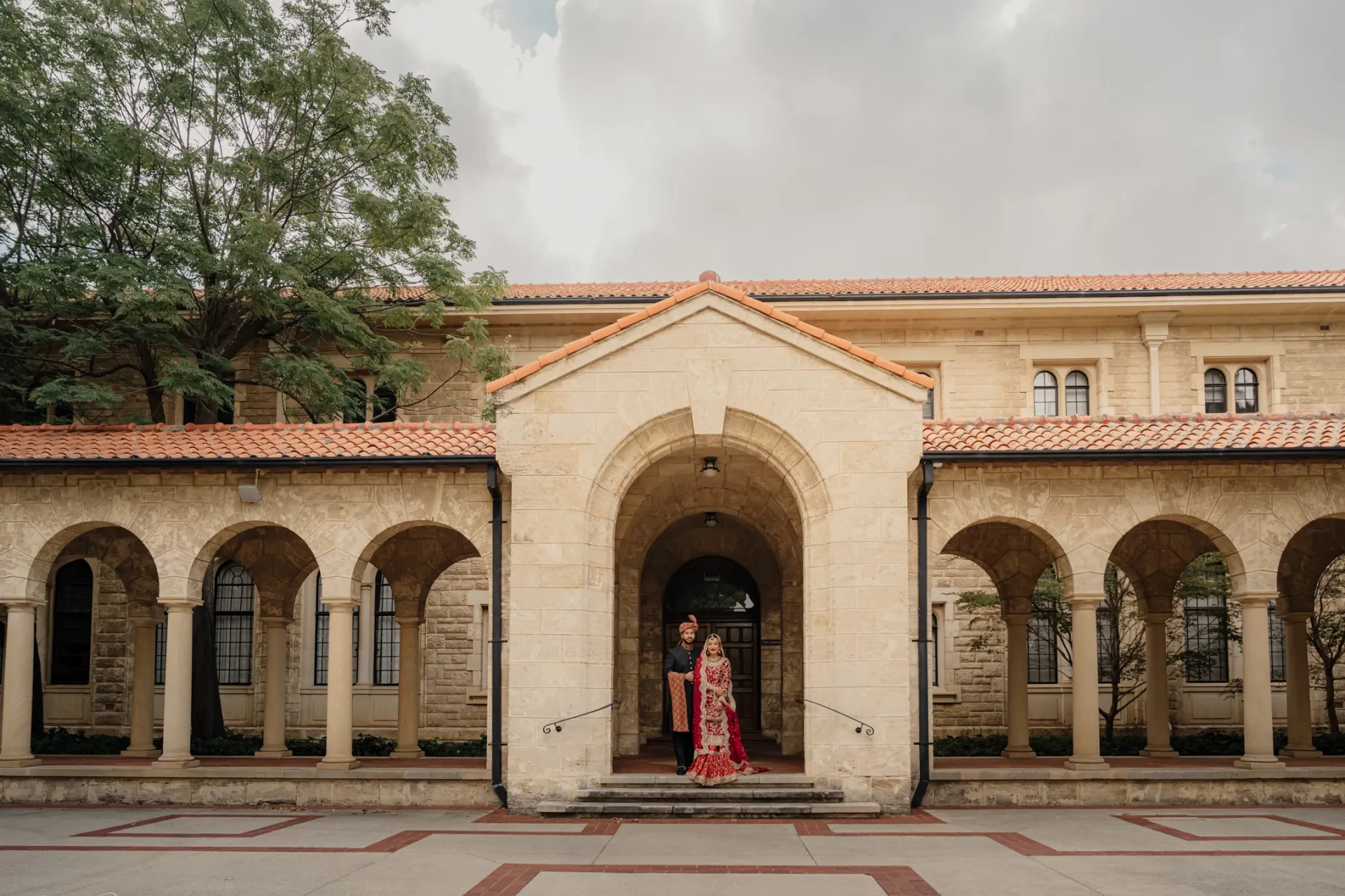 perth bride groom sandstone courtyard uwa Marrygold Weddings #1 Wedding photography and videography in Perth